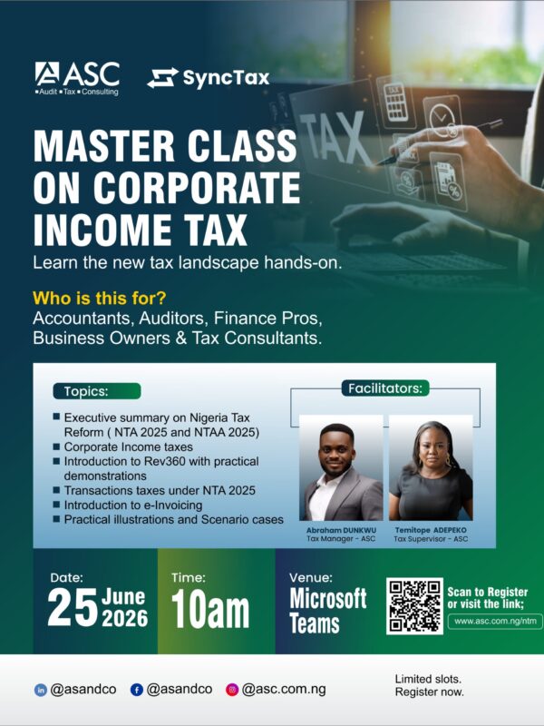 Nigerian Taxation Mastery – Practical Training on NTA 2025